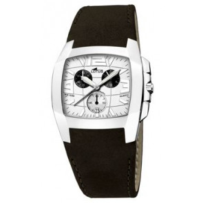 Watch strap Lotus 15321-1 Leather Black 22mm