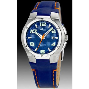 Watch strap Lotus 15382-3 Leather Blue