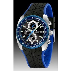 Lotus watch strap 15423-1 Rubber Black