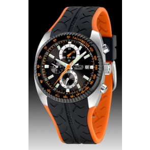 Lotus watch strap 15423-2 Rubber Black