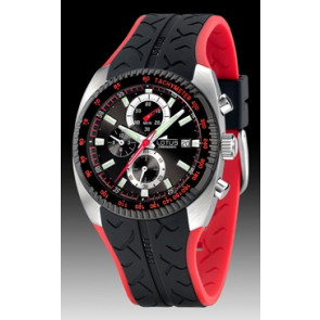 Watch strap Lotus 15422 / 15423-4 Rubber Black 24mm