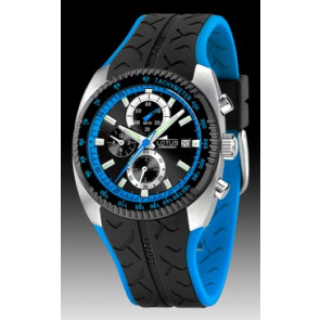 Lotus watch strap 15423-5 Rubber Black