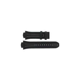 Watch strap Lotus 15507-1 / 15502 Leather Black 18mm