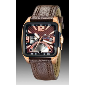 Watch strap Lotus 15531-2 Leather Brown 24mm
