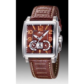 Watch strap Lotus 15532-5 Leather Brown 26mm
