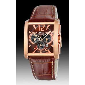 Watch strap Lotus 15540-2 / 15540-5 Leather Brown 29mm