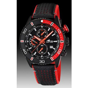 Watch strap Lotus 15790-3 Plastic Black 24mm