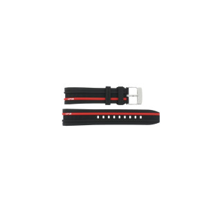 Watch strap Lotus 15881-3 Rubber Black 22mm