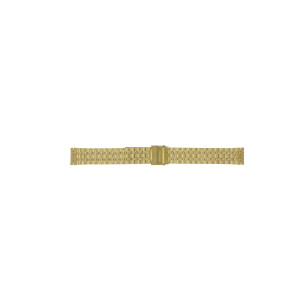 Watch strap Prisma 1691 Stainless steel Gold Toned 16mm
