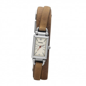Watch strap Fossil JR1324 Leather Brown 8mm