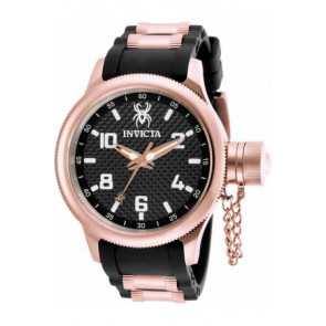 Watch strap Invicta 17948 Rubber Black