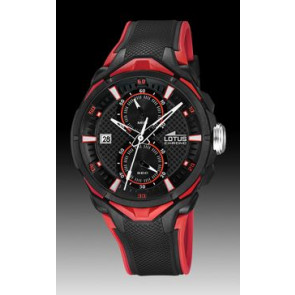 Watch strap 18107-8 (BC08779) Plastic Black