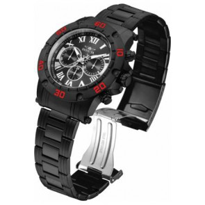 Invicta watch strap 19706.01 / 19704.01 Metal Black