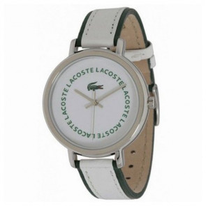Lacoste watch strap 2000580 / LC-33-3-14-2200 Leather White 14mm + white stitching