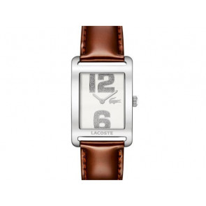 Lacoste watch strap 2000676 / LC-51-3-14-2261 Leather Brown 20mm + brown stitching