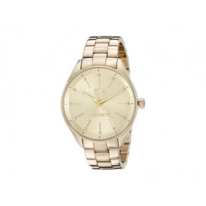 Lacoste watch strap 2000898 / LC-82-3-34-2602 Metal Gold Toned 18mm