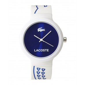 Lacoste watch strap 2020094 / LC-46-4-47-2576 Rubber White 16mm