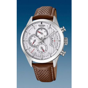 Watch strap Festina F20271-1 / F20271-2 Leather Cognac 21mm