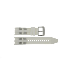 Invicta watch strap 20290 Rubber / plastic White