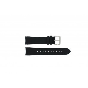 Hugo Boss watch strap HB-232-1-27-2731 / HB1513087 Leather Black 22mm + black stitching