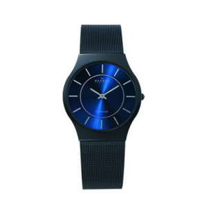 Watch strap Skagen 233LTMN Milanese Black