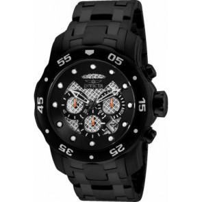 Watch strap Invicta 25334.01 Rubber Black