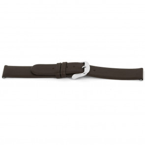 Watch strap Universal D300 Smooth leather Brown 14mm
