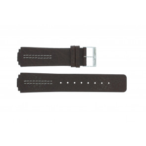 Watch strap Skagen 324LSL1 Leather Brown 18mm