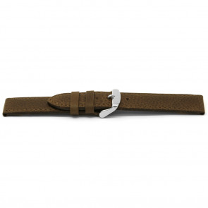 Watch band leather brown 16mm EX-E329