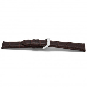 Watch strap Universal C348 Leather Brown 12mm
