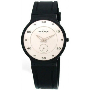 Skagen watch strap 350LTMRW Rubber Black
