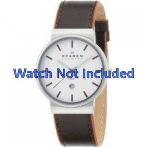 Watch strap Skagen 351XLSL Leather Brown 20mm