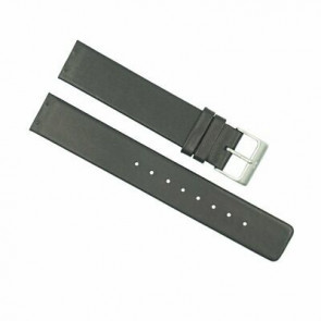 Watch strap Skagen 355LSLB Leather Black 22mm