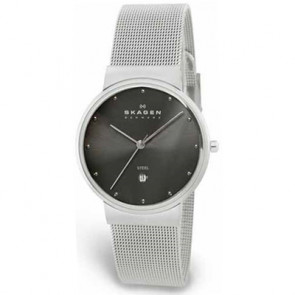 Skagen watch strap 355LSSM Metal Silver 18mm