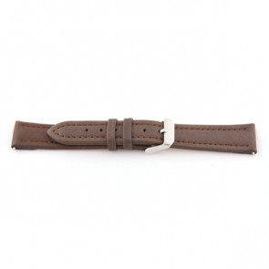 Watch strap Universal F372 Leather Brown 18mm