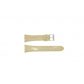 Watch strap Skagen 380SSLT8A Leather Beige 23mm