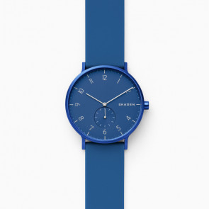 Watch strap Skagen SKW2817 Silicone Blue 16mm
