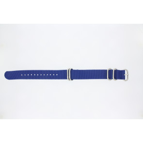Watch strap Universal 409.05.22 Textiles Blue 22mm