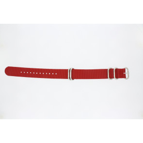 Watch strap Universal 409.06.22 Textiles Red 22mm