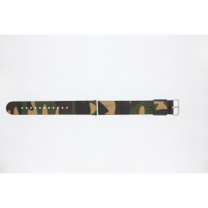 Watch strap 410.C1.22 Textiles Multicolor 22mm