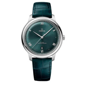 Watch strap Omega 43413402010001 / De Ville Crocodile skin Green 19mm