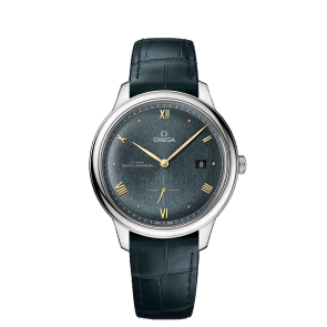 Watch strap Omega 032Z016850 / 43413402010001 / 43413412010001 / De Ville Crocodile skin Green 19mm