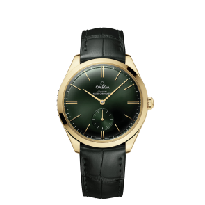 Watch strap Omega 032Z016390 / 43553402110001 / De Ville Crocodile skin Green 20mm