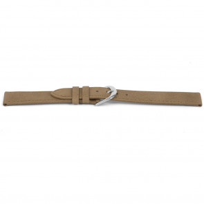 Watch strap Universal E452 Leather Beige 16mm