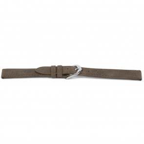 Watch strap Universal E453 Leather Brown 16mm