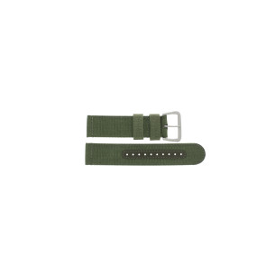 Watch strap Seiko 7S36-03J0 / SNZG09K1 / 4A212JL Nylon/perlon Green 22mm