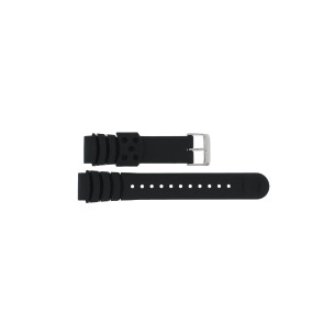Watch strap Seiko 7N36-0AF0 Rubber Black