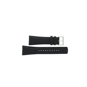 Watch strap Seiko 7T62-0GL0 / SNA773P2 / 4KW9JZ Leather Black 26mm
