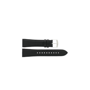 Watch strap Seiko 7T62-0LJ0 / 7T86-0AC0 / SNAF69P1 / SNAF71P1 / 4LD4JB Croco leather Black 22mm