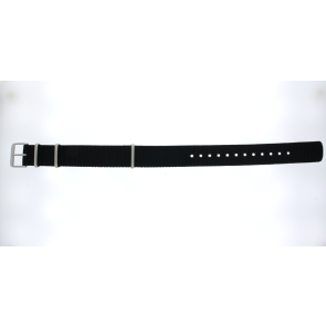 Watch strap Seiko 4R35-05A0 / SRPG09J1 / L0LL011J0 Nylon/perlon Black 20mm